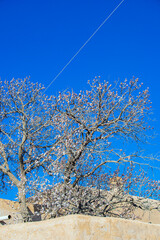 Baiyin City, Gansu Province-Gobi scenery against the blue sky