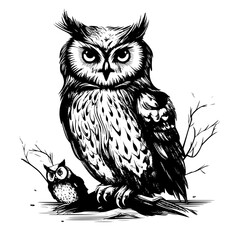 owl on a branch