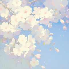 Ethereal Springtime Celebration - Breathtaking Cherry Blossom Artwork