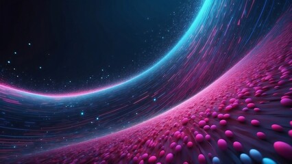 Pink and blue energies in motion, fantasy background