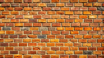 Red brick wall texture as background or wallpaper.