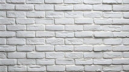 Fototapeta premium Texture of a white painted brick wall as a background or wallpaper.