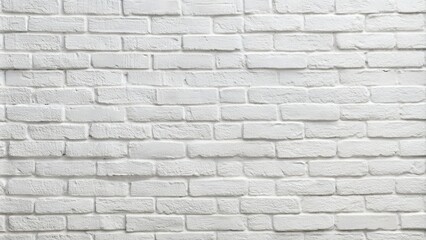 Obraz premium Texture of a white painted brick wall as a background or wallpaper.