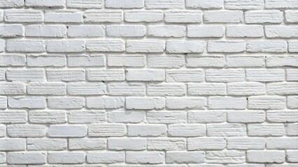 Fototapeta premium Texture of a white painted brick wall as a background or wallpaper.