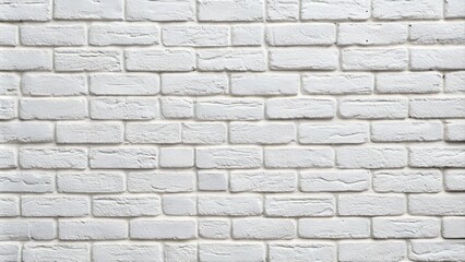 Obraz premium Texture of a white painted brick wall as a background or wallpaper.