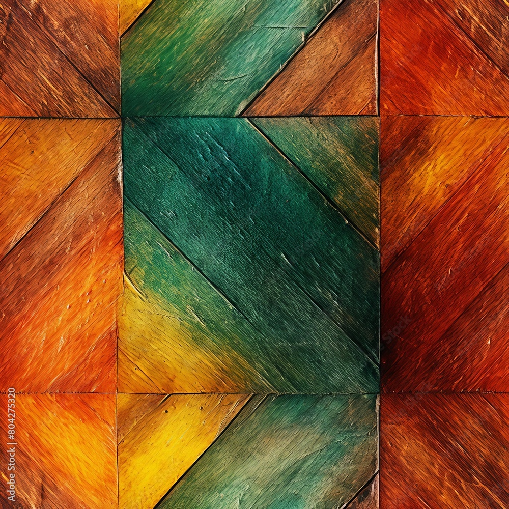 Poster Diagonal Multicolored Pattern Background