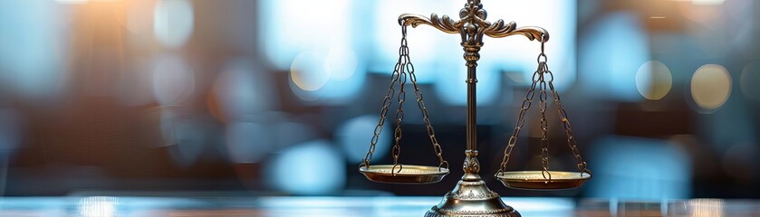 The scales of justice are a symbol of the impartiality of the law.