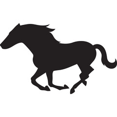 Obraz premium horse silhouette vector
