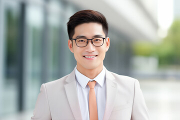 asian businessman with white background. lifestyle