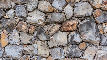 Fototapeta premium Textured Stone Wall Background in Natural Earth Tones