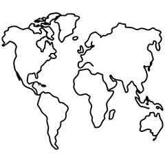 world map outline