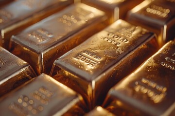 A collection of gold bars, showcasing the value and importance of financial assets 8K , high-resolution, ultra HD,up32K HD