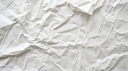 white crumpled fabric texture on low light background