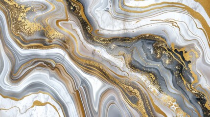 Luxurious Gold Veined Marble Texture Abstract Background