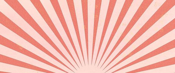 Tło, lata siedemdziesiąte, baner z promieniami, półkola. © YOUR SHOT