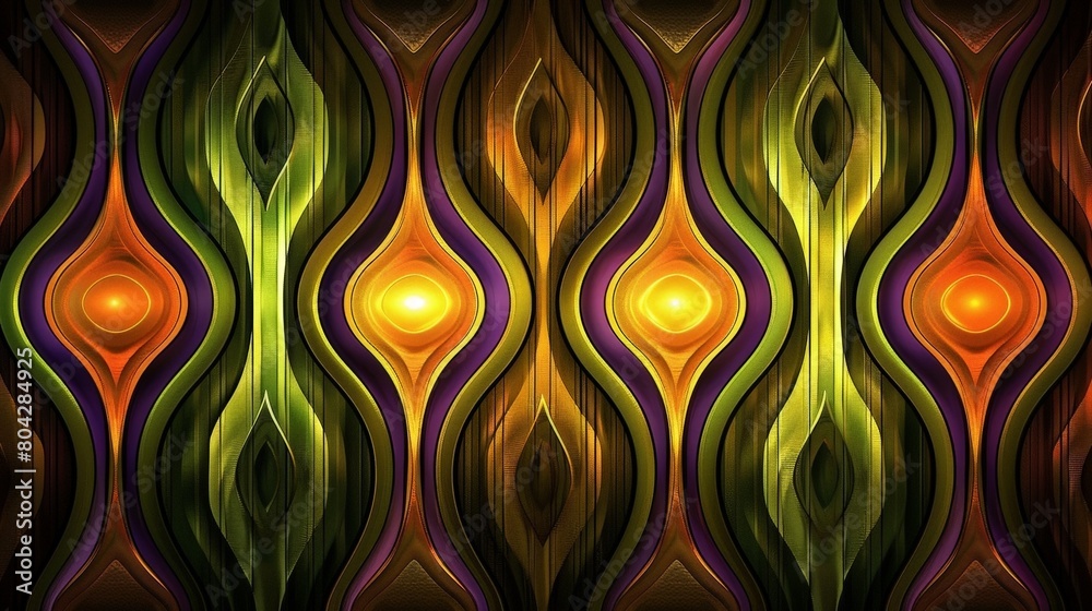 Poster colorful abstract background with wavy lines