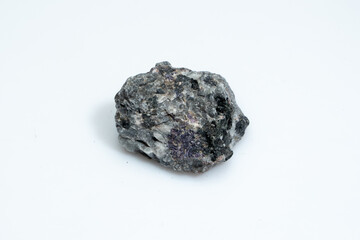 natural yooperlite gem stone on the white background