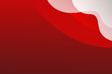 Red and white wave abstract background for concept design. vector illustration