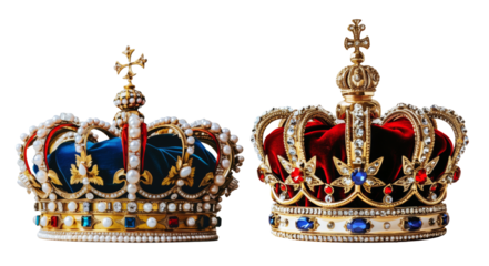 豪華な王冠、透過背景
