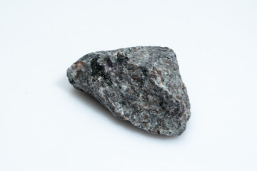 natural yooperlite gem stone on the white background