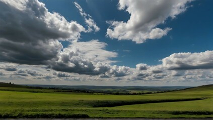 Photo scenic view of landscape against sky