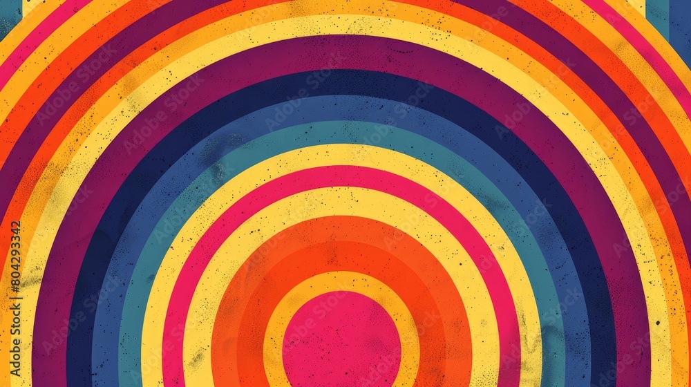 Fototapete A vibrant background filled with a rainbow of colorful circles in various sizes and shades, creating a dynamic and lively visual display