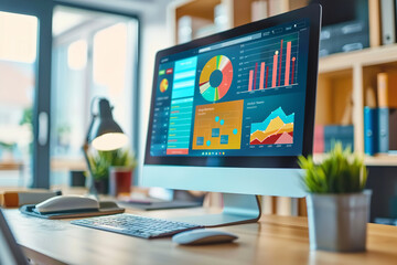 Educational Subscription Services on a Sleek Computer Monitor  