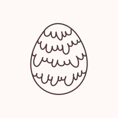 Easter egg icon. Illustration of Spring or Easter. Perfect for banner, postcard, poster, party and other decorations.