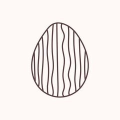 Easter egg icon. Illustration of Spring or Easter. Perfect for banner, postcard, poster, party and other decorations.