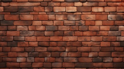 Obraz premium Old brick wall of red color, damaged masonry as abstract background composition. textured surface pattern of stucco texture with holes and scuffs