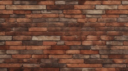 Obraz premium Old brick wall of red color, damaged masonry as abstract background composition. textured surface pattern of stucco texture with holes and scuffs