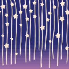 Lines neon backgrounds with stars. Vector illustration