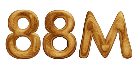 Wooden 88m for followers and subscribers celebration
