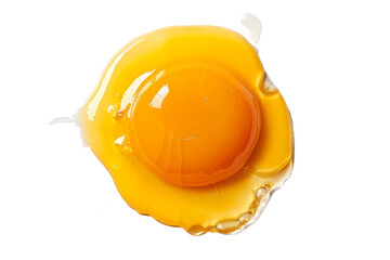 yellow egg yolk in transparent background - Powered by Adobe