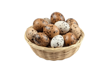 A Harvest of Speckled Surprises. On a White or Clear Surface PNG Transparent Background.