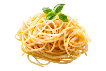 Flavorful pasta delight Isolated on transparent background