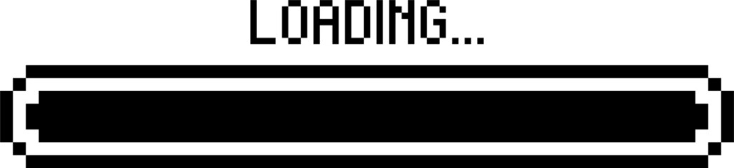loading bar vector. games, interface, pixel