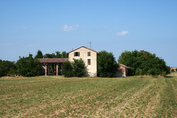 Obraz premium Country landscape near Fidenza, Emilia Romagna, Italy