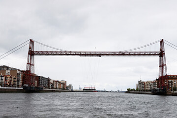 Bridge over the river of Bilbao
