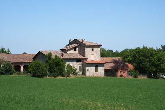 Country landscape near Medesano, Emilia Romagna, Italy