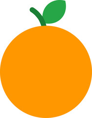 fresh orange fruit vector. symbol, sign