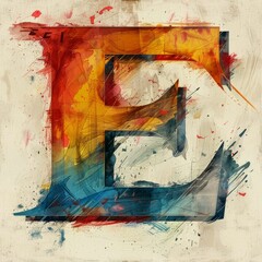 Elegantly Crafted: Artistic Rendering of Letter "E"