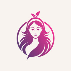Logo for a Beauty Salon, simple clean logo, Creative Logo Icon,  2d style,  