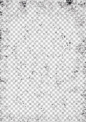 Dot spot dust particles and grunge distressed spray drop stain overlay effect transparent png black texture background poster vector illustration