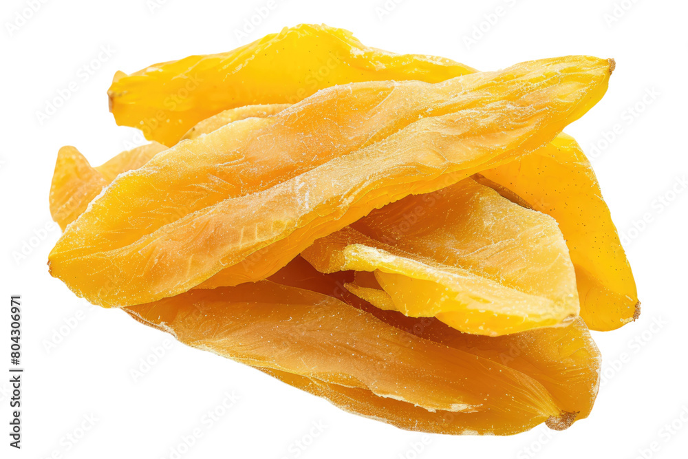 Wall mural Fresh dried mango display Isolated on transparent background