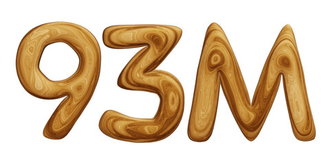 Wooden 93m for followers and subscribers celebration