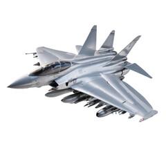 Military flying Fighter Plane on Isolated transparent background png. generated with AI