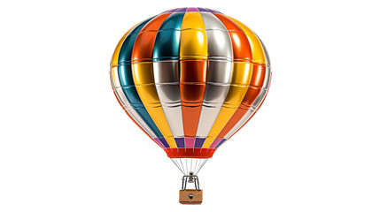 Rainbow Dreams: A Colorful Hot Air Balloon Soaring