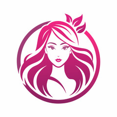Logo for a beauty parlour, simple clean logo, Creative Logo Icon,  2d style,  