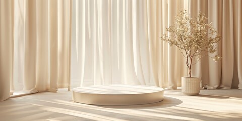 Vase With Plant in Front of Window
